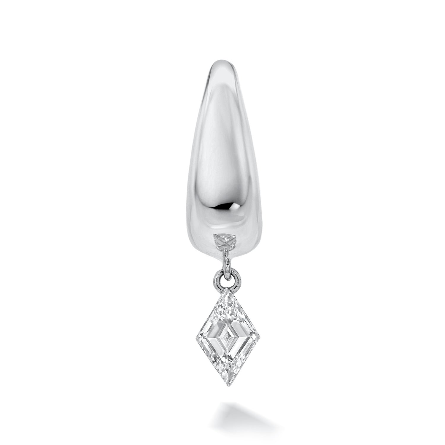 9.5MM LOZENGE DIAMOND LINA HOOP