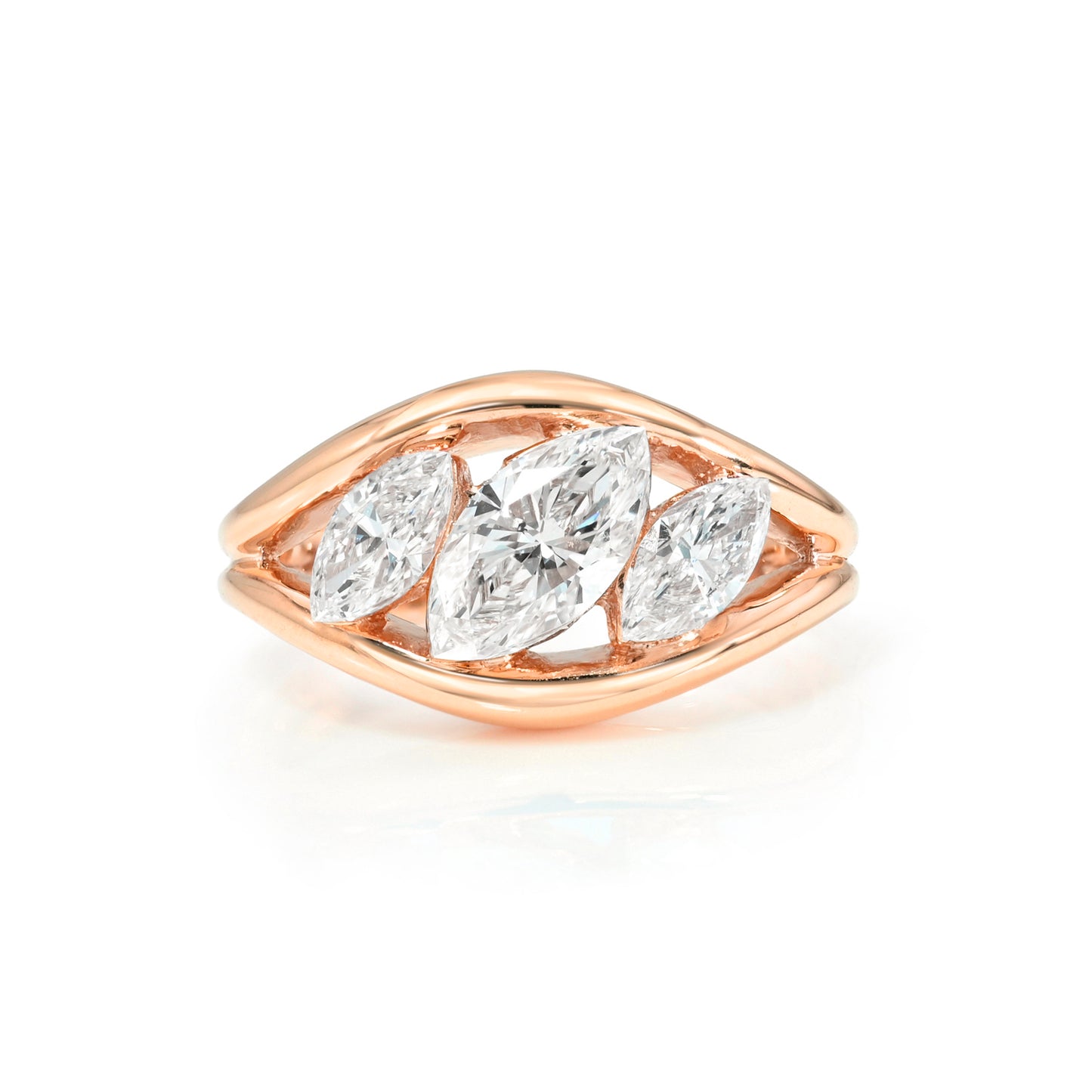 TRIPLE DIAGONAL MARQUISE CUFF