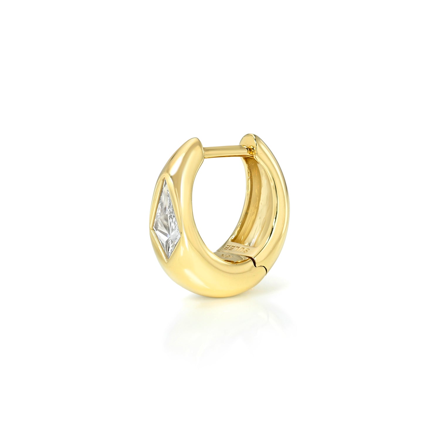 8MM KITE DIAMOND INSET HOOP