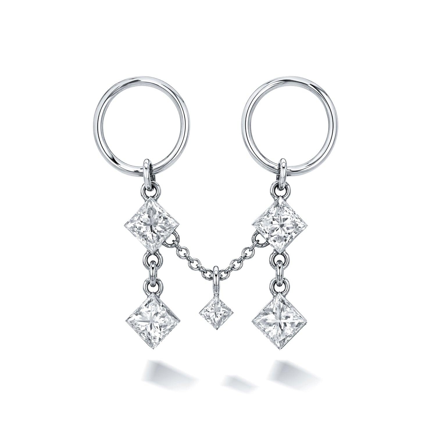 PRINCESS-CUT DIAMOND DRAPER CHAIN