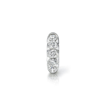 FLOATING ROUND DIAMOND HOOP
