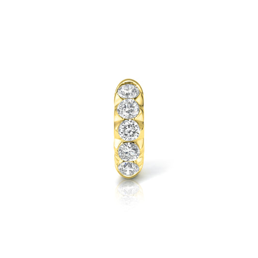 FLOATING ROUND DIAMOND HOOP