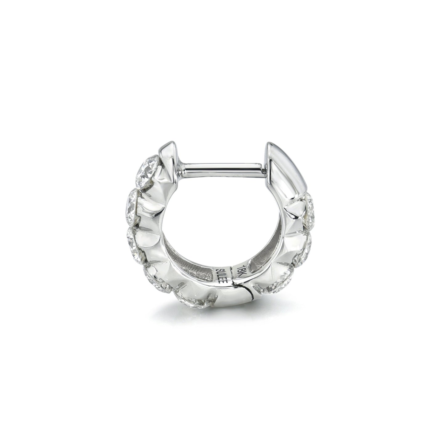 FLOATING ROUND DIAMOND HOOP