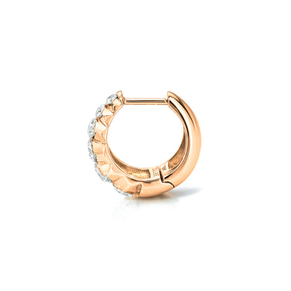 GRADUATING ROUND DIAMOND TAPERED HOOP