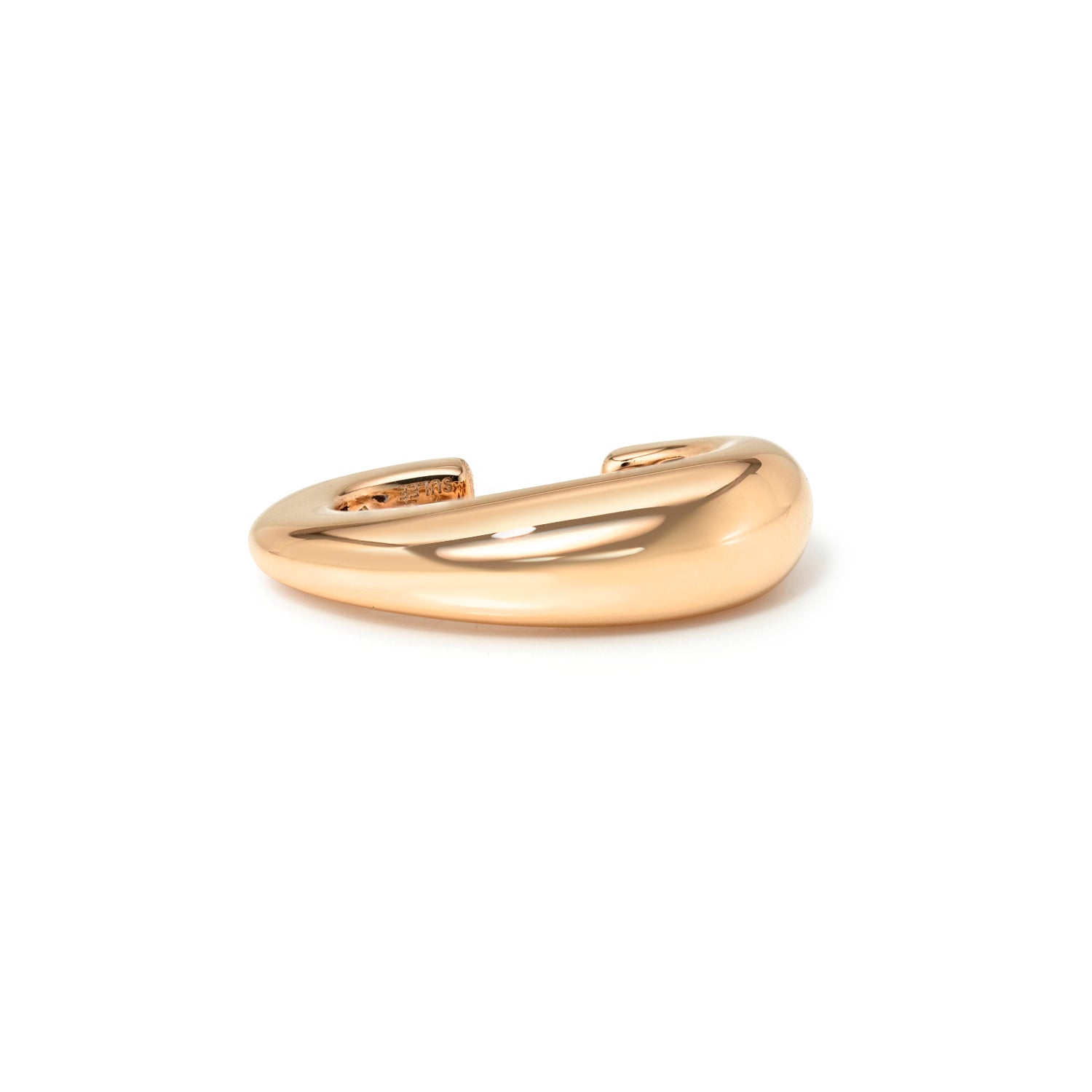 18k rose gold tapered ear cuff