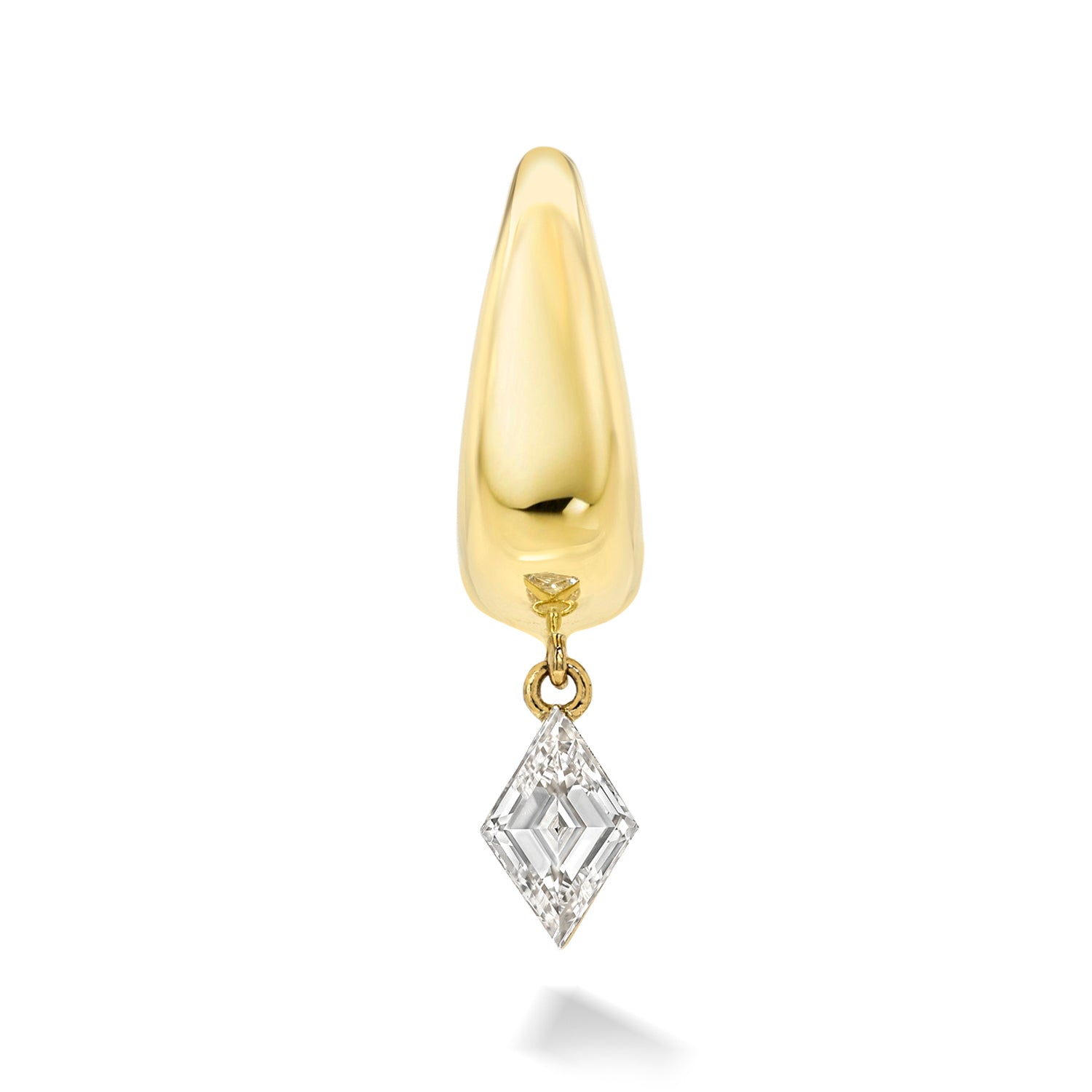 9.5MM LOZENGE DIAMOND LINA HOOP