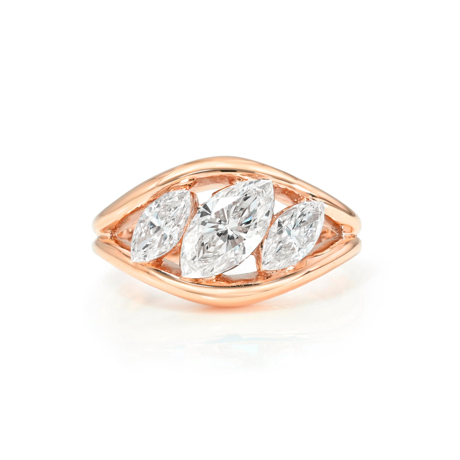 TRIPLE DIAGONAL MARQUISE DIAMOND CUFF