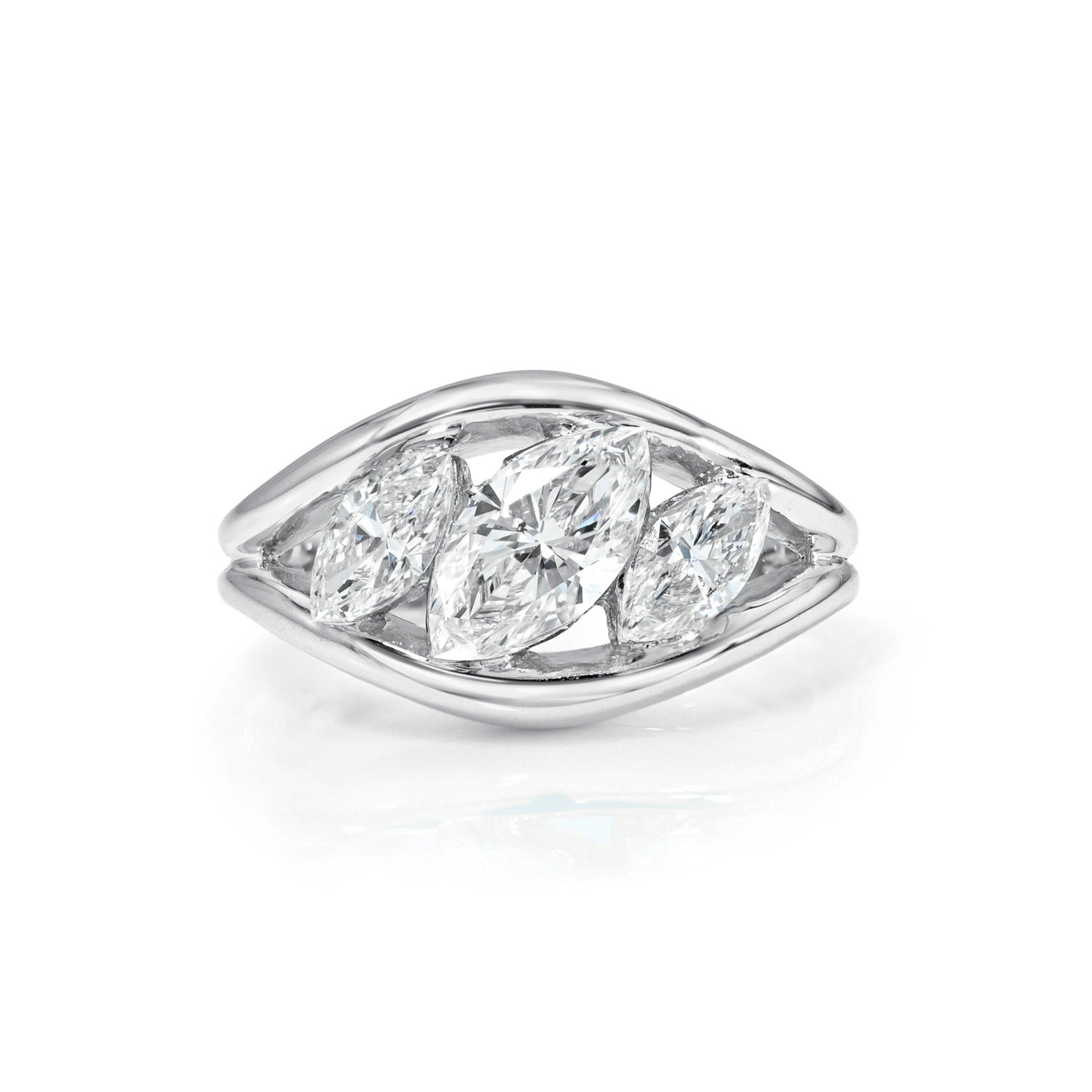 TRIPLE DIAGONAL MARQUISE DIAMOND CUFF