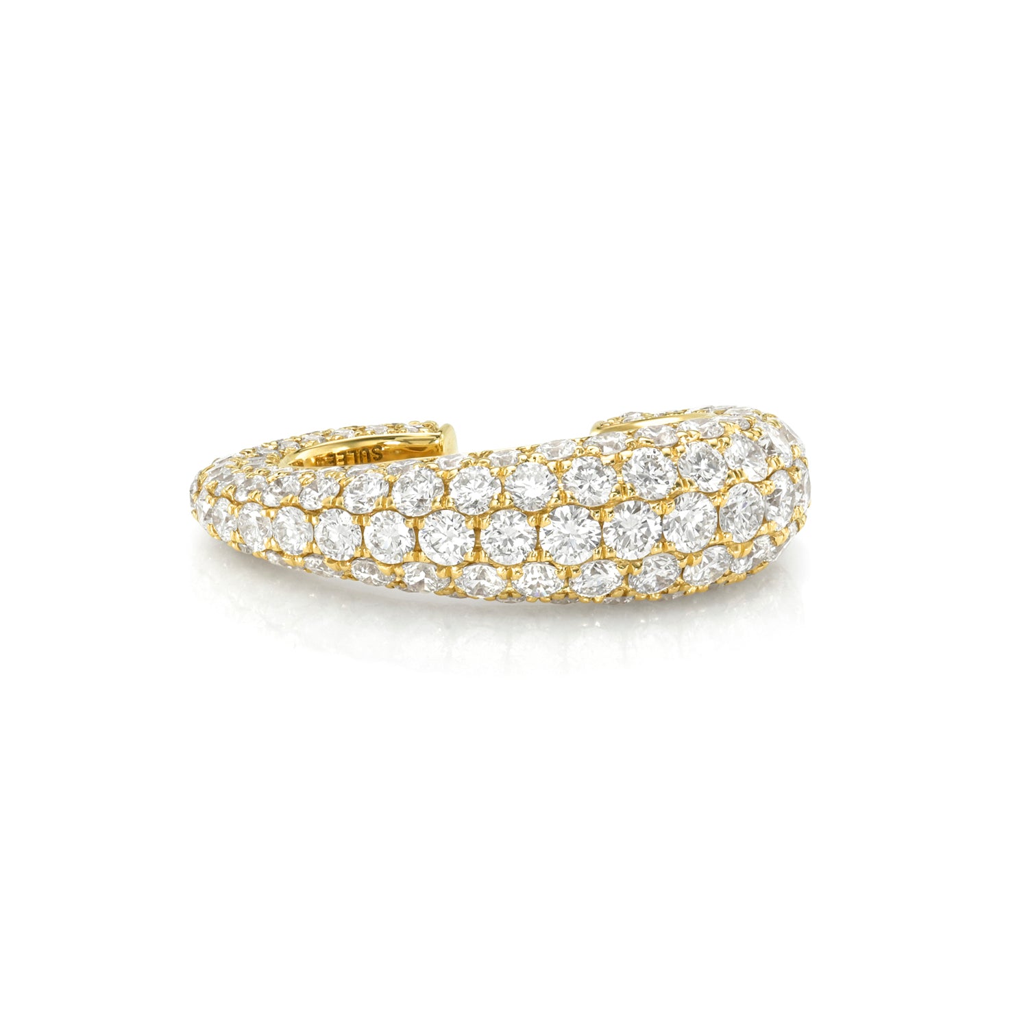 DIAMOND ENCRUSTED TAPERED CUFF