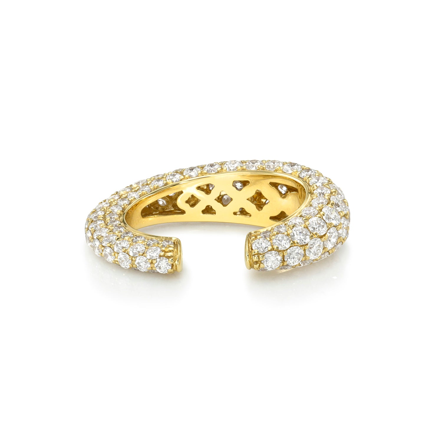 DIAMOND ENCRUSTED TAPERED CUFF