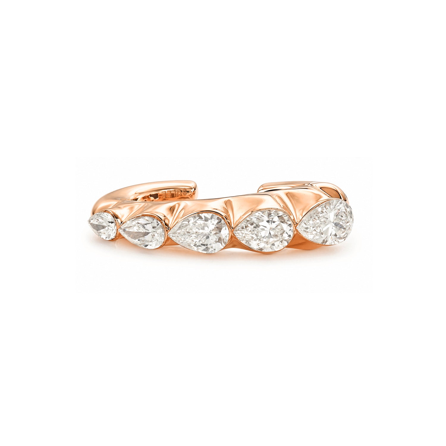 GRADUATING PEAR DIAMOND TAPERED CUFF