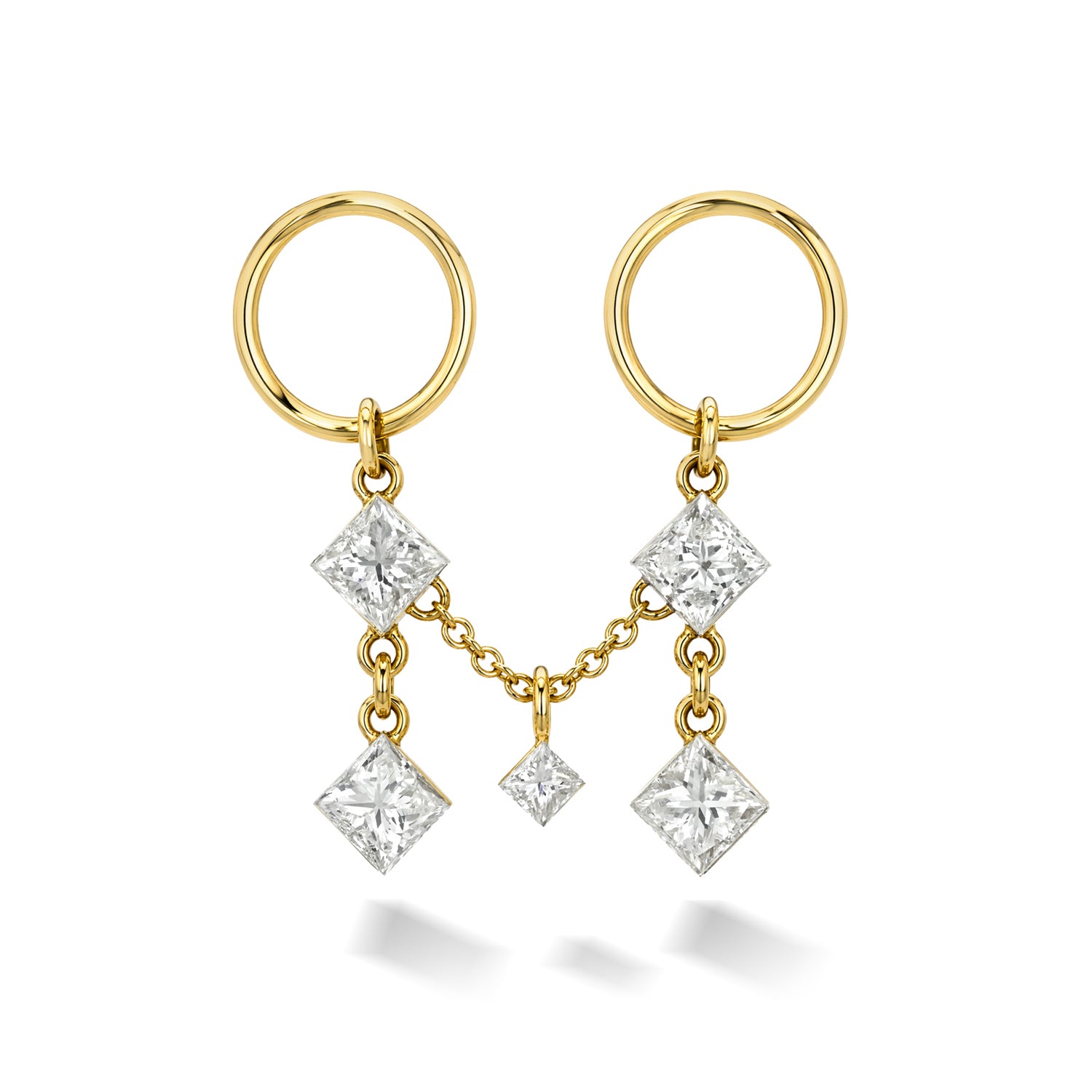 PRINCESS-CUT DIAMOND DRAPER CHAIN