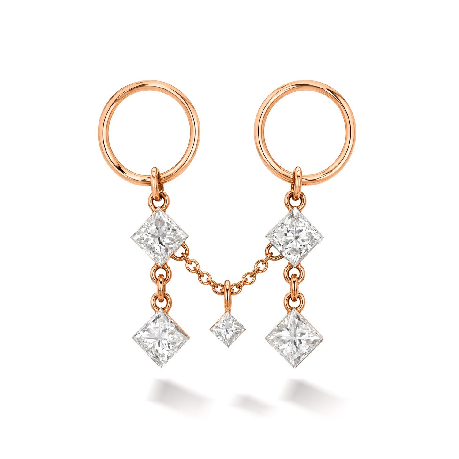 PRINCESS-CUT DIAMOND DRAPER CHAIN