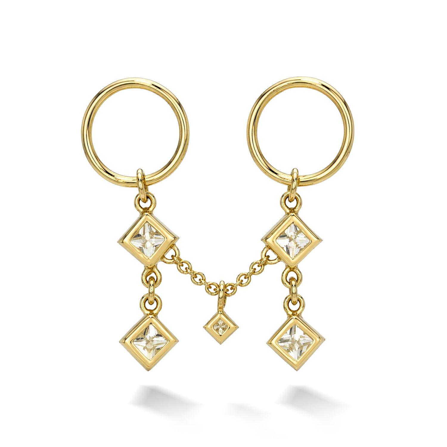 PRINCESS-CUT DIAMOND DRAPER CHAIN