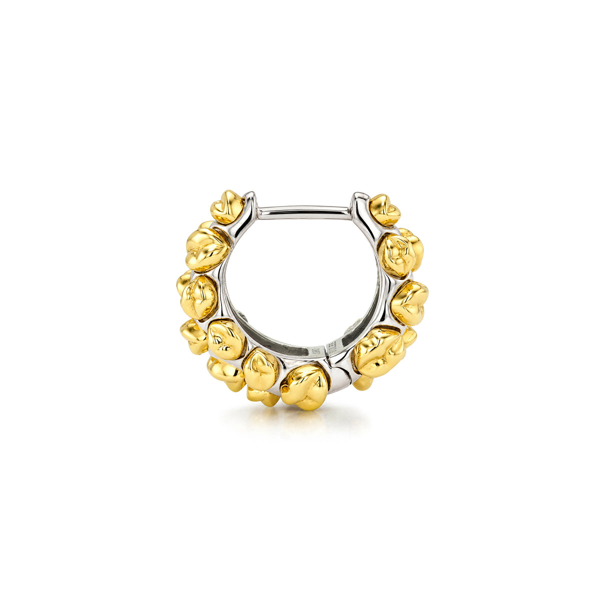 LIP-MOTIF SIGNATURE TAPERED HOOP