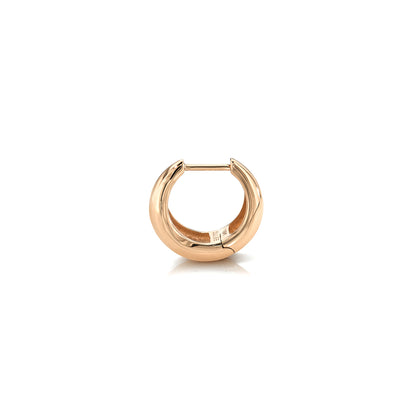 TAPERED SOLID GOLD HOOP