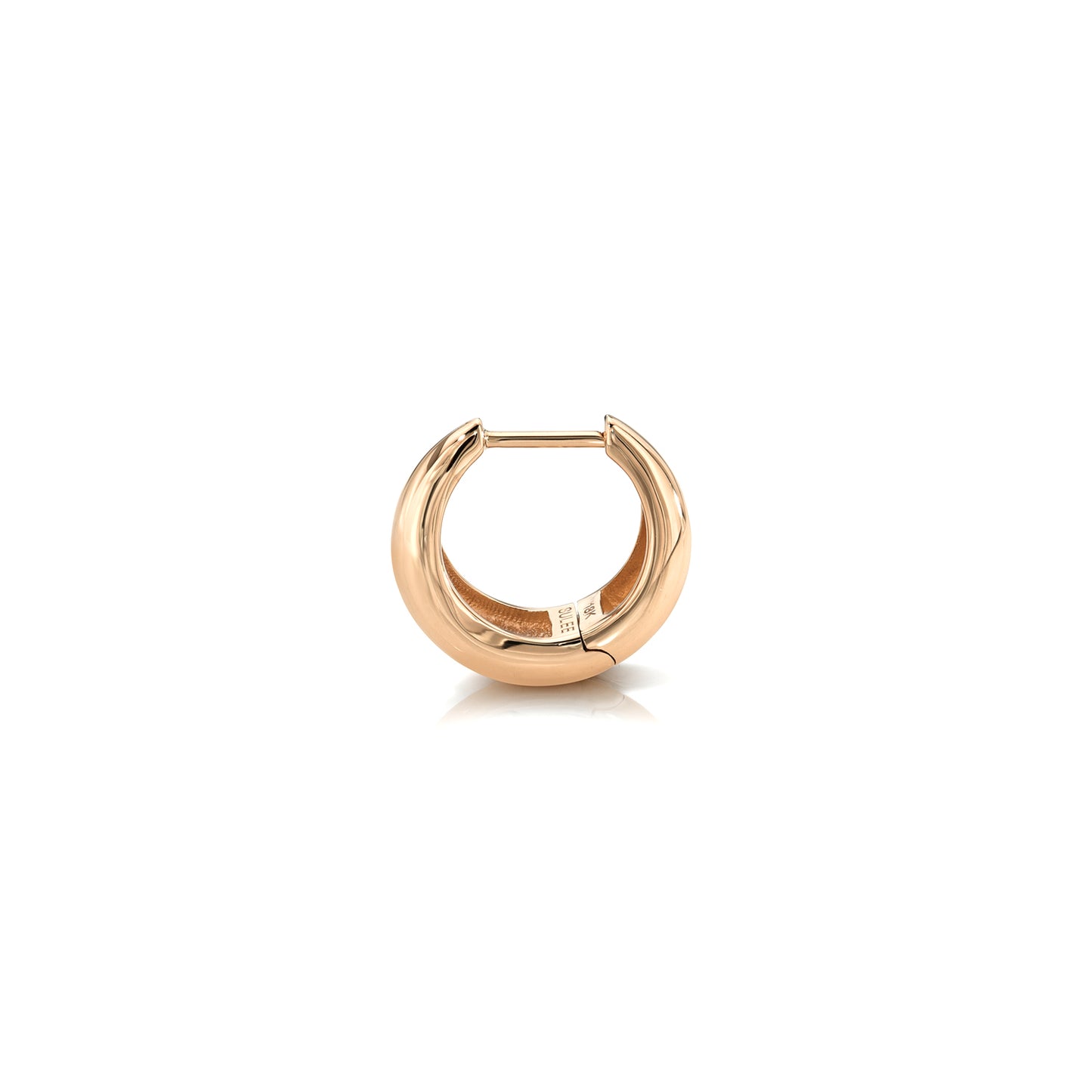 TAPERED SOLID GOLD HOOP