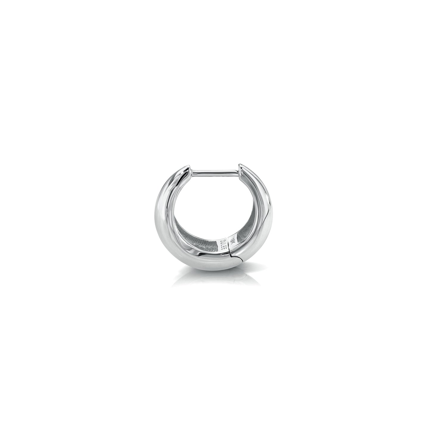 TAPERED SOLID GOLD HOOP