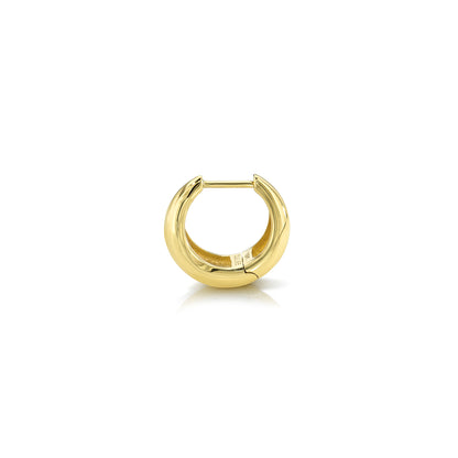 TAPERED SOLID GOLD HOOP