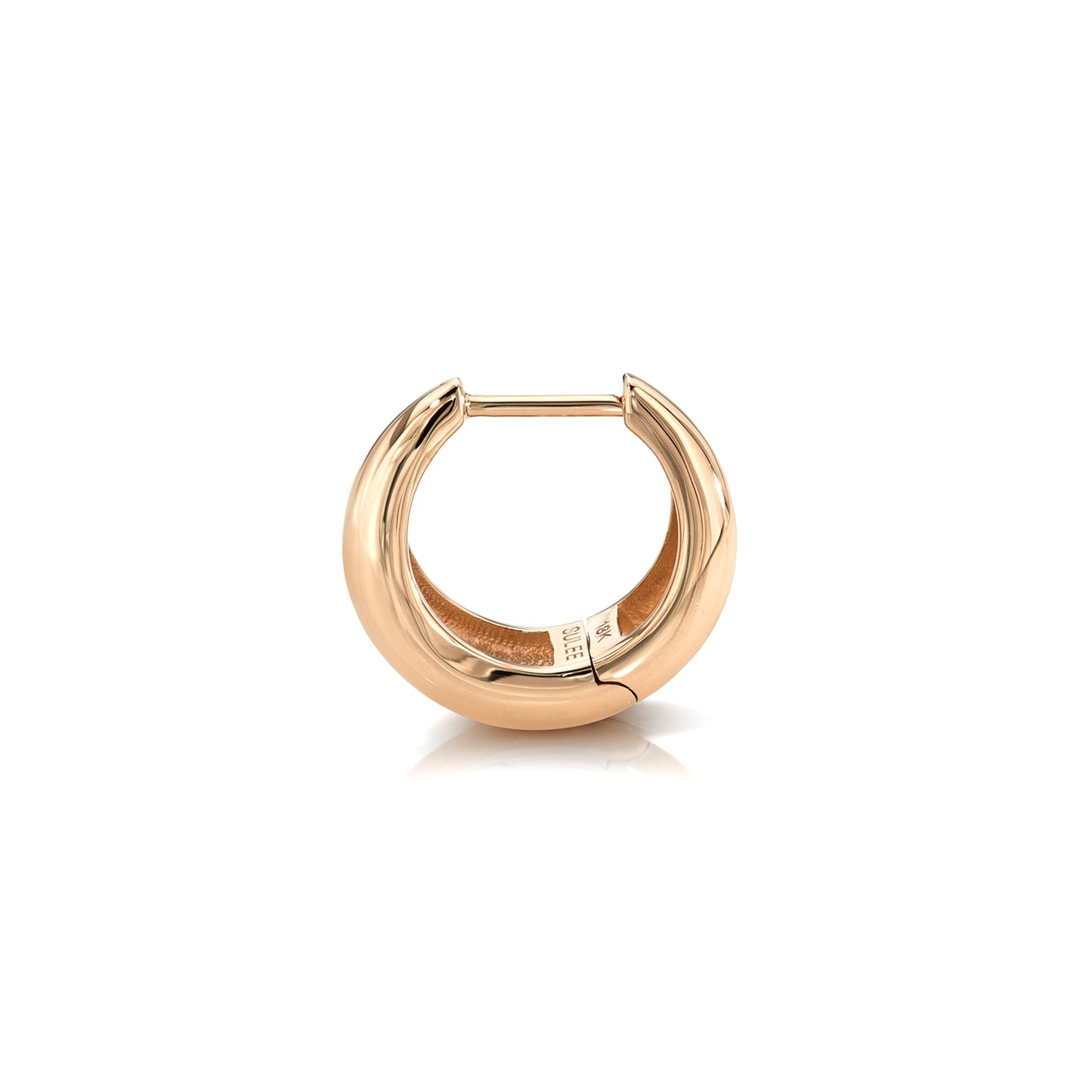 TAPERED SOLID GOLD HOOP