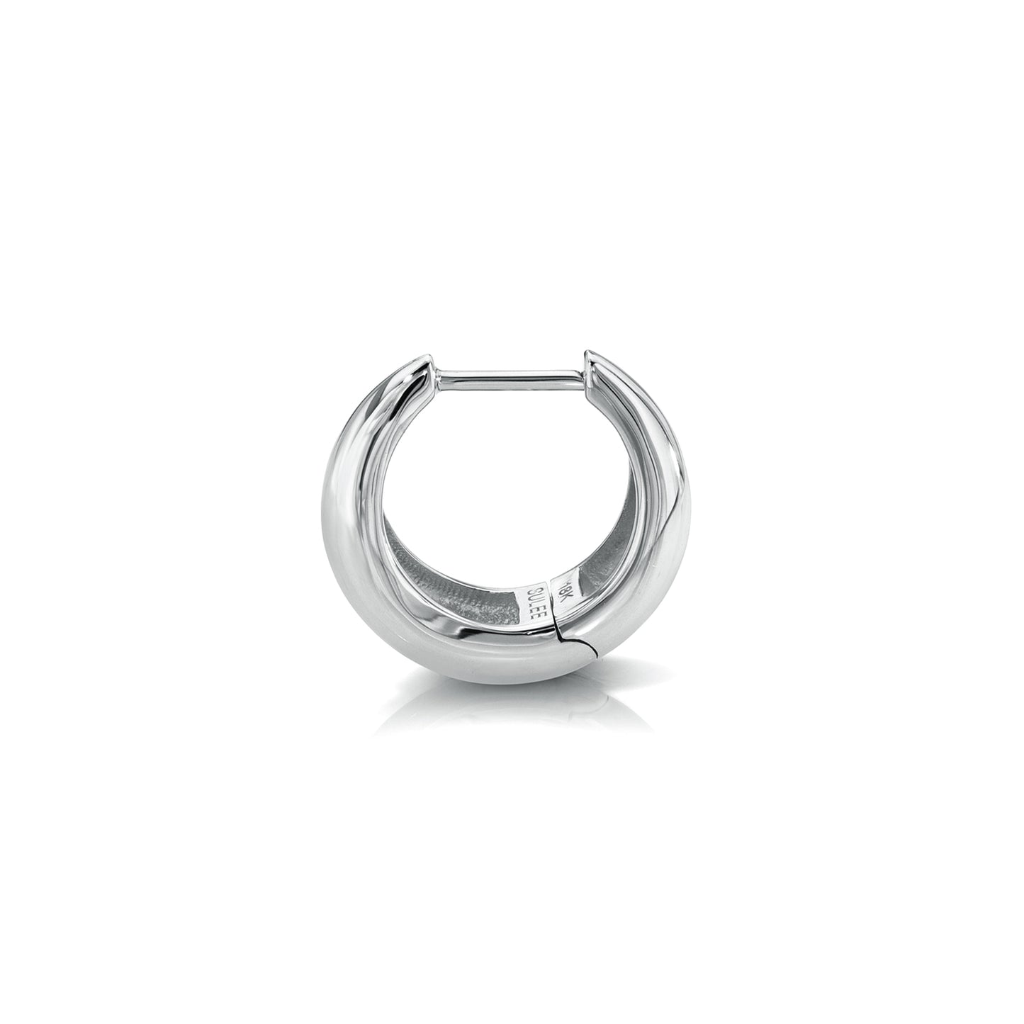 TAPERED SOLID GOLD HOOP
