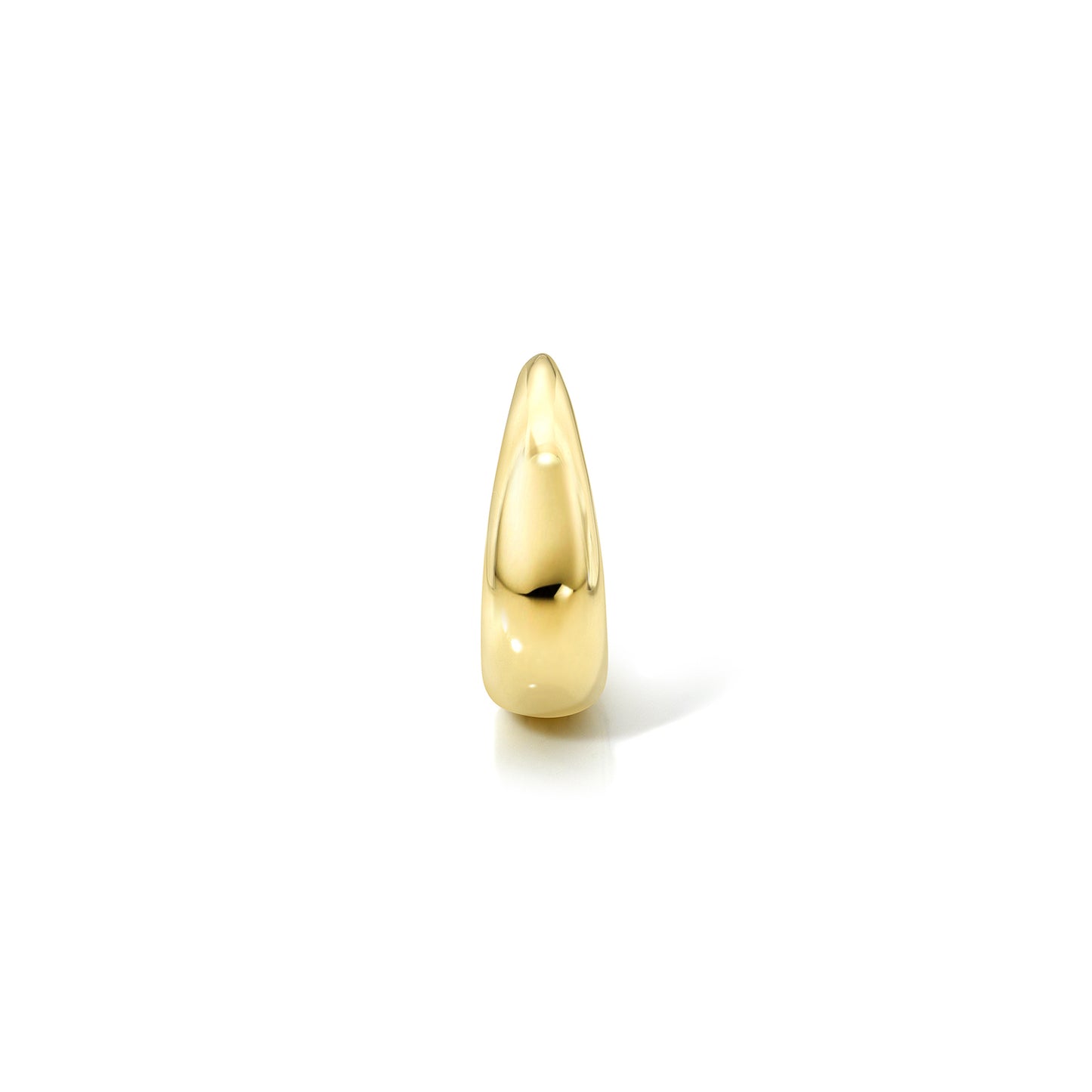 8MM TAPERED YELLOW GOLD HOOP