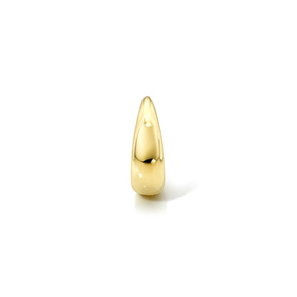 8MM TAPERED YELLOW GOLD HOOP