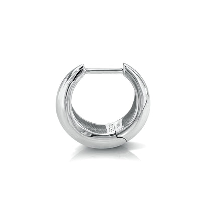 TAPERED SOLID GOLD HOOP