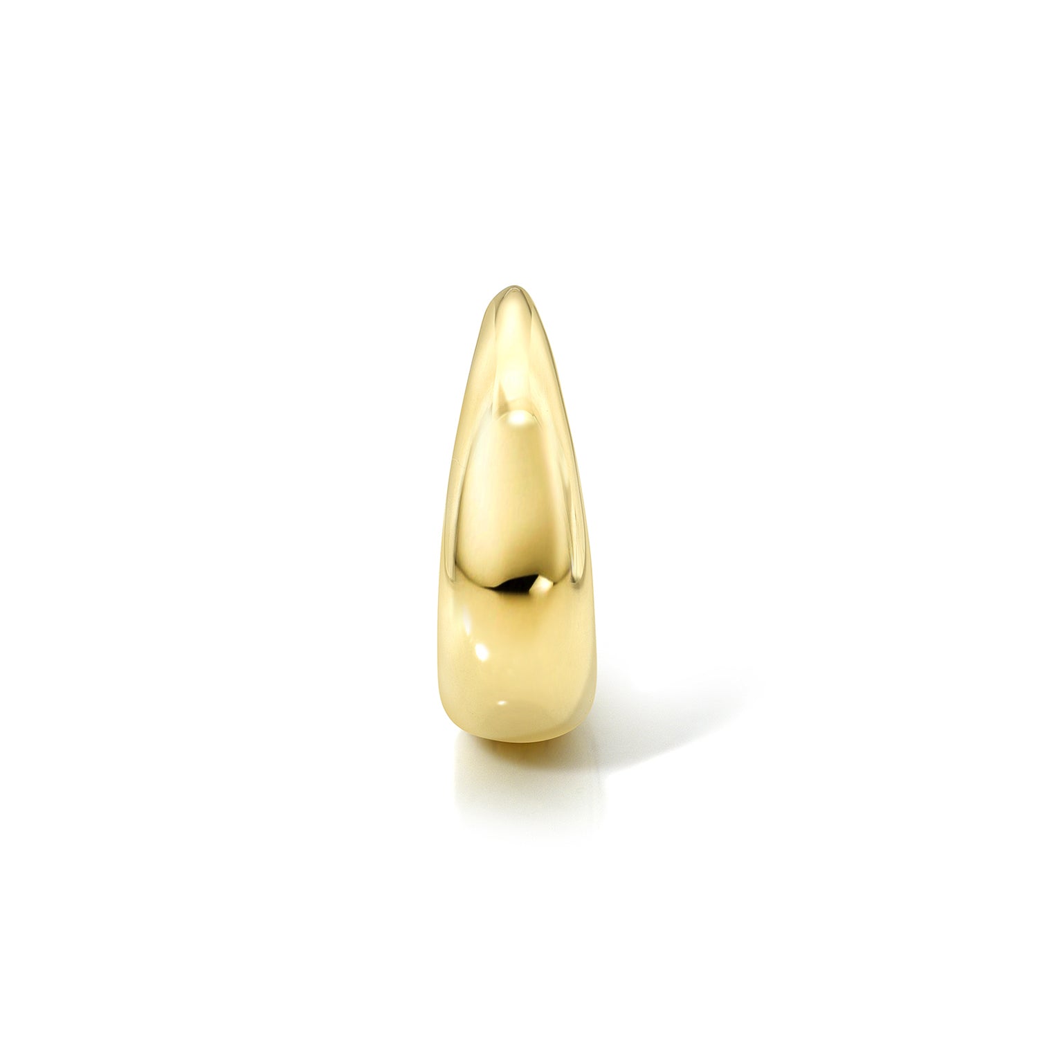 18k yellow gold signature tapered hoop